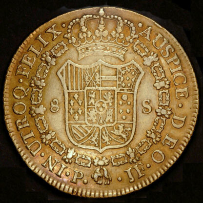 Spanish gold doubloon 8 escudos