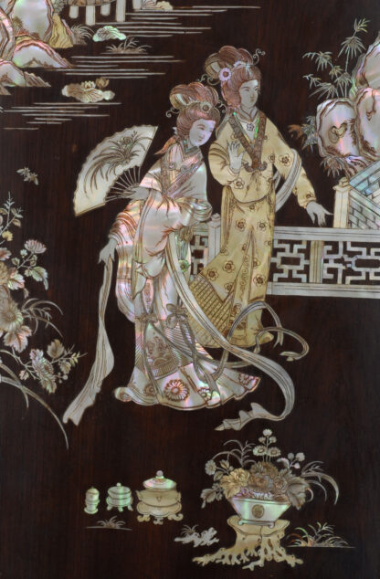 Antique Colored Mother-of-pearl Inlay Panel Set - Image 3